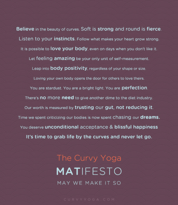 Post image for The Curvy Yoga MATifesto is Here!